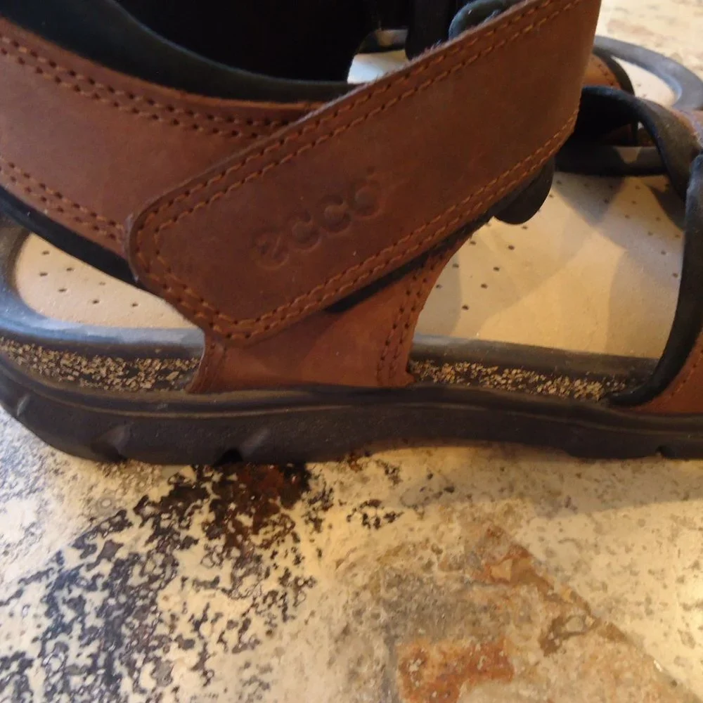 Ecco Sandals 10 M Men 43 M Brown Like New